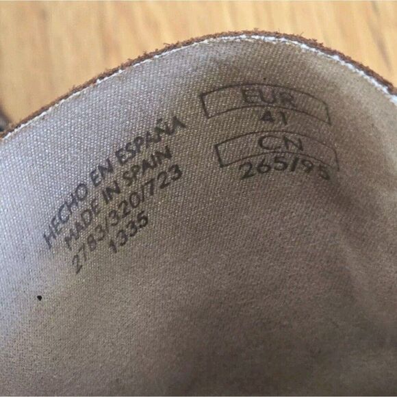 ZARA Split Leather Suede Clog Brown Men Size 41 - Picture 2 of 6